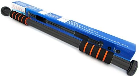 LAFILLETTE Indoor Home Multifunction Adjustable Abdominal Training Bar, Exercise Bar, Pull-up Door Bar, Multi-Exerciser with Adjustable Size(Red&Black)