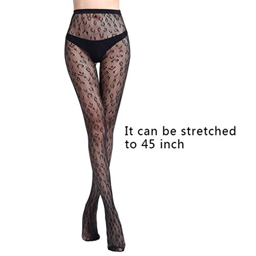 HOVEOX 6 Pairs Lace Patterned Tights Fishnet Floral Stockings Small Hole Pattern Leggings Tights Net Pantyhose4