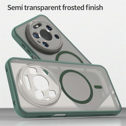 Image of Compatible with Huawei Mate 80 Pro Max Case Cover,Compatible with MagSafe,Anti-Fall,Compatible with Huawei Mate 80 Pro Max 5G SGT-AL10 Cell Protective Phone Case Green