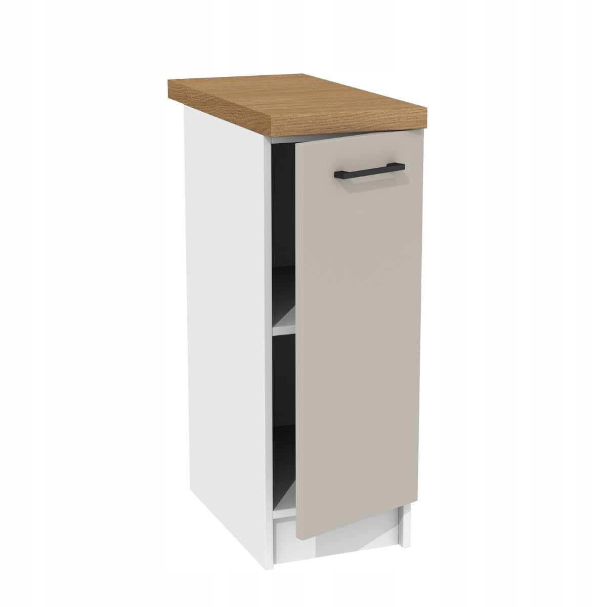 Kompakter Küchenschrank mit Arbeitsplatte – 30 cm Breite - langlebig - vielseitig kombinierbar - einfacher Selbstaufbau - ideal für kleine Küchen und Moderne Küchenlösungen