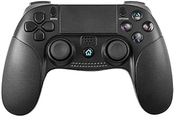 Manette Ps4 Powerlead Manette De Jeu Sans Fil Pour Manette De Jeu A Ecran Tactile Pour Playstation 4 Playstation 3 Avec Double Jeu De Vibrations Manette Amazon Es Videojuegos