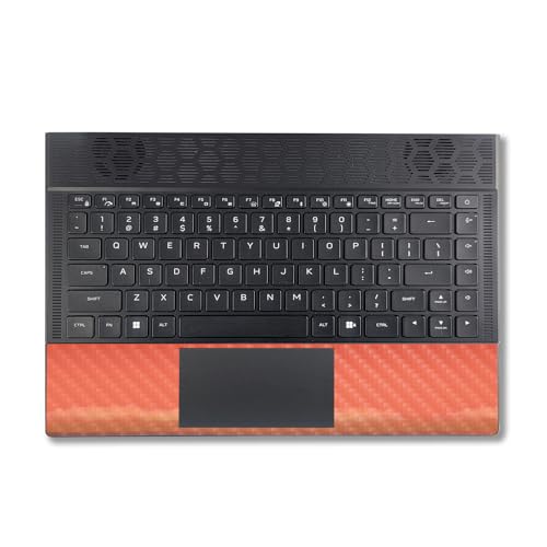 Image of MightySkins Carbon Fiber Skin Compatible with Alienware X14 R2 (2023) Full Wrap Kit - Red Horizon | Protective, Durable Textured Carbon Fiber Finish | Easy to Apply & Change Styles | Made in The USA