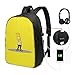 Produktbild ChaoZhouShiXiangQiaoQuJunYueCanYinDian Women's Melancholy Simpson Super Heavy und Heavy Nützlicher USB-Rucksack für Schulen