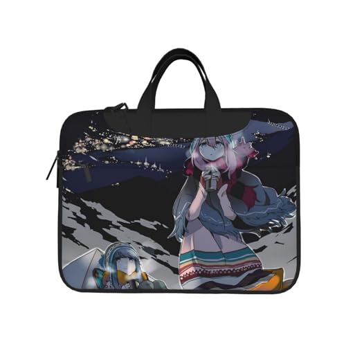 ゆるキャン パソコンケース Pcケース かわいい インナーバッグ 13 13.3 14 15.6インチ取っ手付きpcインナーケース おしゃれ 大容量 軽量 撥水 取っ手付き ノートパソコン用pcバッグ ケース スリーブ オシャレ 衝撃吸収