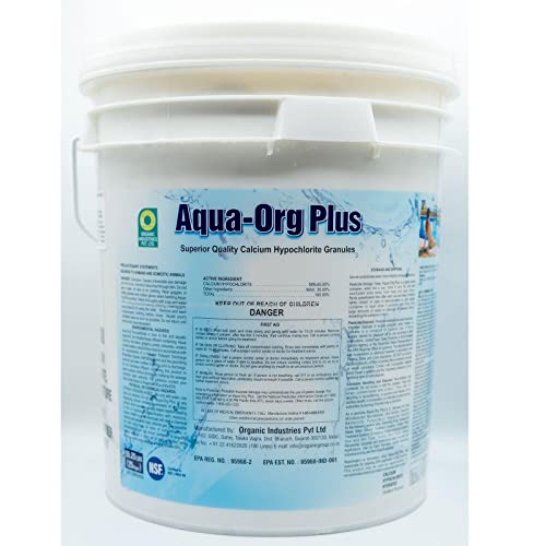 Pool Shock by Pyrock Chemical - 65% Granular Cal Hypo - Swimming Pool Shock for In-Ground, Above Ground, Spas & Hot Tubs - 50 Pound Pail