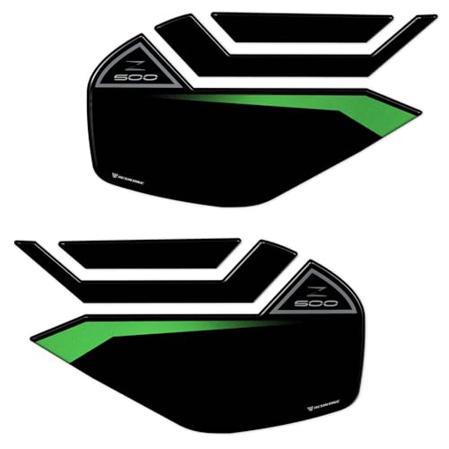 Autocollant 3D Résinés Kawasaki Z500 Protections Grip Latérales Réservoir Moto