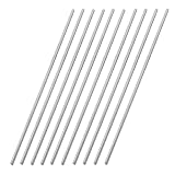 Litoexpe 10 Pack Fully Threaded Rod M3 x 150mm, 304 Stainless Steel Right Hand Threaded Rods Bar Studs
