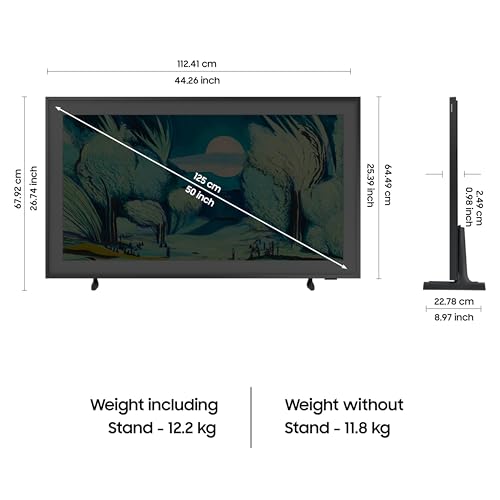 Image of Samsung 125 cm (50 inches) The Frame Series 4K Ultra HD Smart QLED TV QA50LS03FAULXL