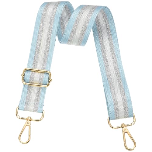 Image of PATIKIL Purse Strap, Wide Shoulder Strap Adjustable Crossbody Bag Straps Universal Replacement Shoulder Bag Belt for Women's Handbags Canvas Guitar Bag Backpack, Light Blue