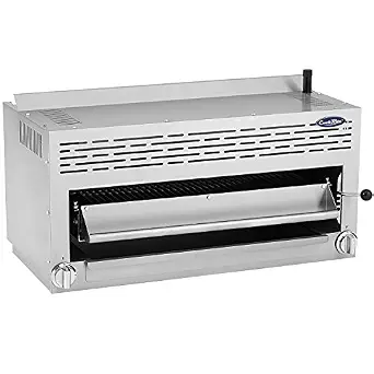 ATOSA US CookRite ATSB-36 Commercial Cheese Melter Salamander Broiler Infrared Raclette Countertop Grill Natural Gas
