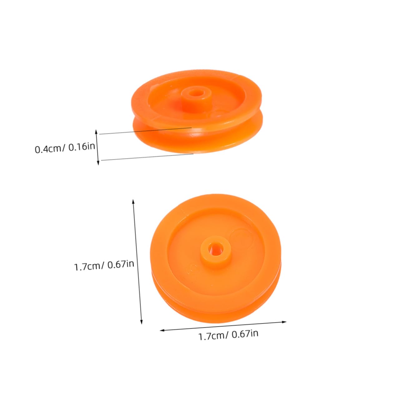 TOPPERFUN Smooth Sliding Plastic Pulley for Diy Wheel Toys Replacement Toy Wheels
