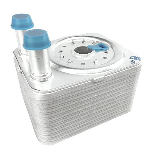 Nee haoww Engine Oil Cooler, Direct Replacement Automotive Part, Enhanced Heat Dispersion, Leak Tested, Compatible with Part Number 038117021C, 038117021B