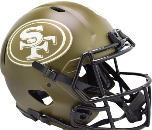 Casque NFL 49ers Riddell Authentique Salute to Service pour les collectionneurs de football