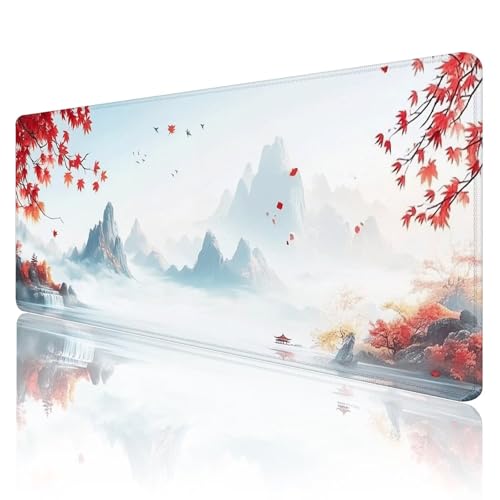 Tapis de souris gamer XXL rose 1200x600x3mm étanche pour décoration bureau PC