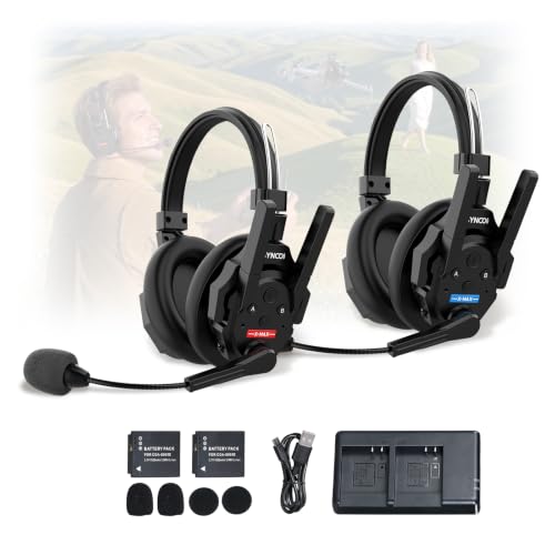 SYNCO XTALK XMAX2 Intercom Headset System, 2.4G AI Noise 1640ft with BT