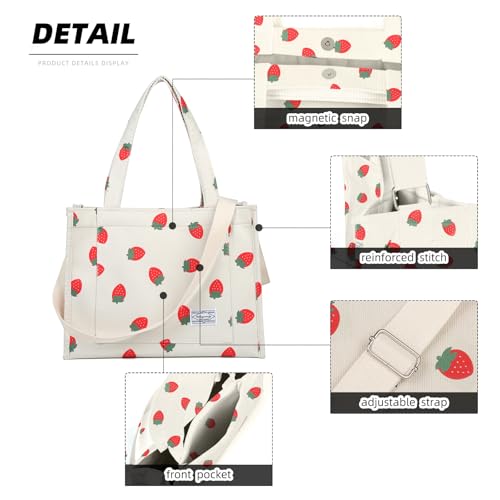 Image of Valleycomfy Corduroy Tote Bag for Women Travel Crossbody Bag Purse Women Shoulder Bags Work Handbags Everyday Hobo Bag
