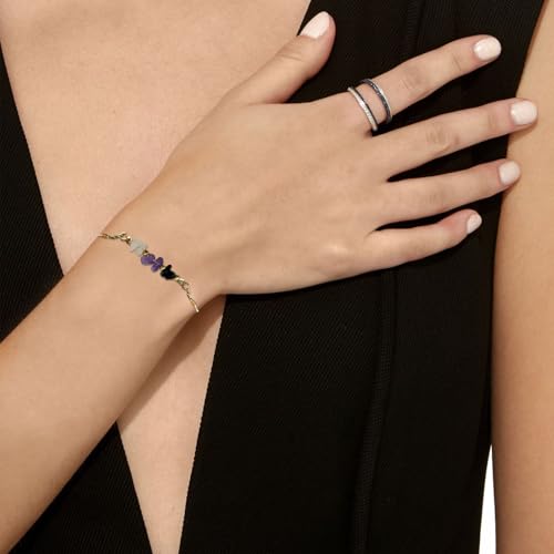 Healing Crystal Beaded Adjustable Bracelets unique gifts for mom,Natural Crystal jewelry and healing stones new beginnings gifts for women.4