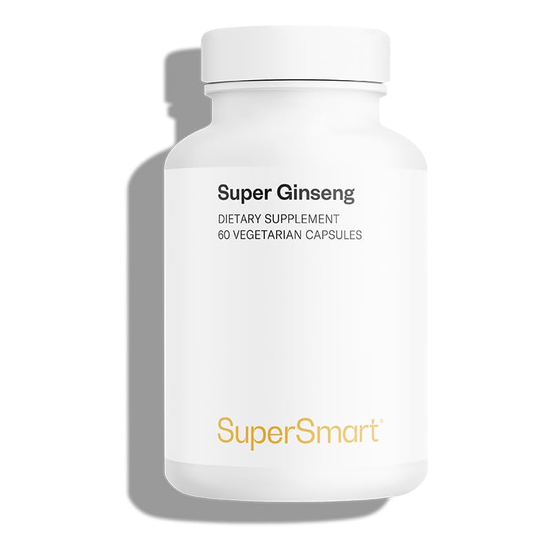 Supersmart - Suplemento fitoterápico de Panax ginseng C.A. Meyer, 30% de ginsenosídeos, 2000 mg por dia, 60 cápsulas