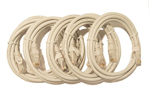 Cable Patch Cat6 blanco de 5 pies pack x5 miniatura 1