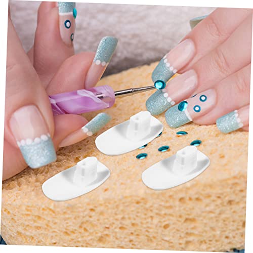 FOMIYES 200 Peças Unhas Postiças De Plástico Unhas Postiças Treinamento De Unhas Ponta Treinamento U