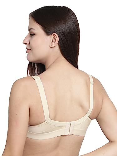 Image of Floret Women's Pure Cotton-Fabric Non Padded & Non-Wired Cut & Sew /Full Coverage Bra