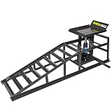 Auffahrrampe Hebebühne Hydraulisch mit Hebeplattform 2T Rampe Unterstellböcke