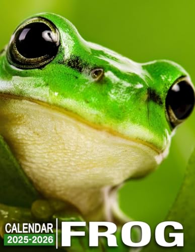 Frog Calendar 2025 - 2026: Monthly Planner Jan 2025 to