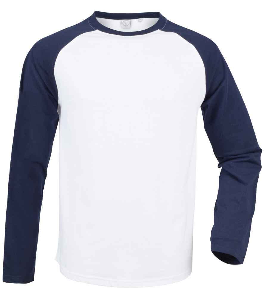 Maglietta Baseball Maniche Lunghe COOZO Per Bambini – Cotone Jersey, Vestibilità Lunga E Orlo Curvo, Colori Essenziali - 3