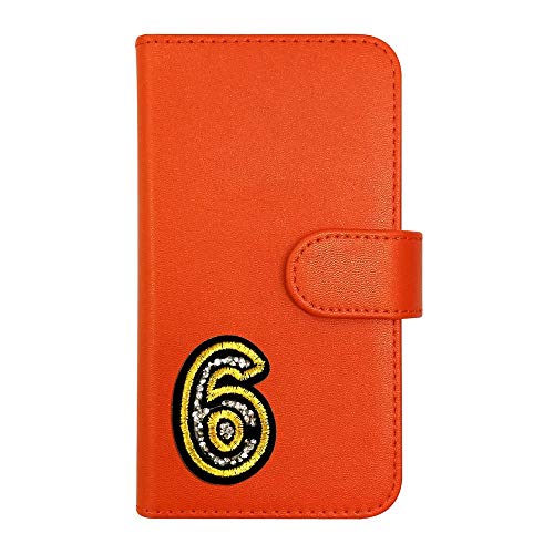 sslink Galaxy S25 FE SM-S731B �Ή� �P�[�X �蒠�^ �i���o�[ 6 ���b�y�� �w�ԍ� ���� �f�R �L���L�� (�I�����W) �_�C�A���[�^�C�v ���J�� �J�[�h���[ �t���b�v �J�o�[ �X�}�[�g�t�H��