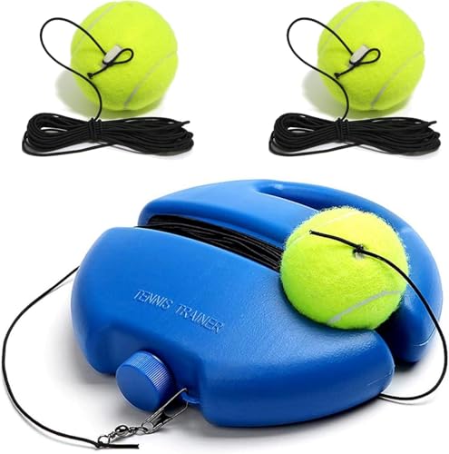 Tennis Ball Training Baseboard 2026 Updated Tennis Trainer Equipment Set Tennis Trainer Ball with String Multifunction Tennis Practice Rebounder for Backyard Tennis Self Training Tool (S)