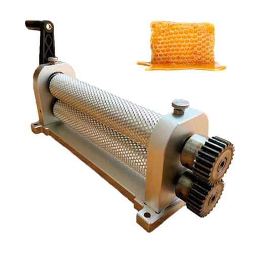 Rodillo de base de cera de abeja, herramienta de aluminio portátil para apicultura y producción de miel