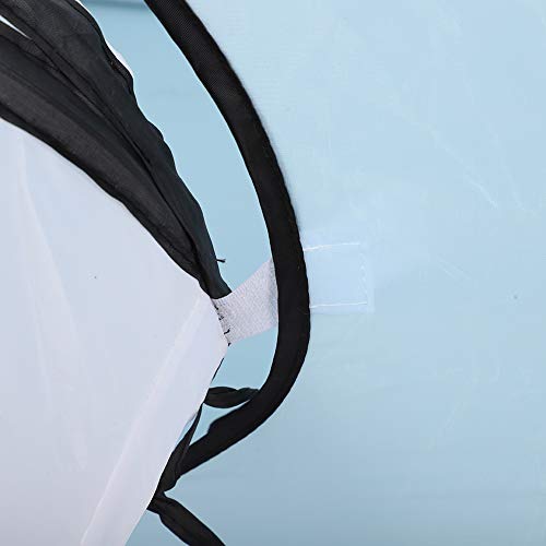 Túnel para gatos plegable con diseño en S y tejido impermeable azul 7