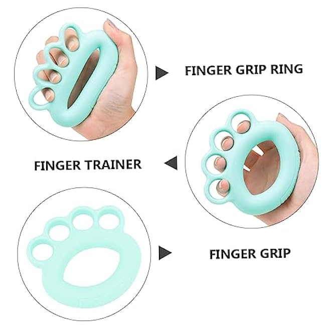 1Pc Hand Strength Trainer Silicone Finger Exerciser for Piano Guitar Grip Strength Power Suitable for Adults Design