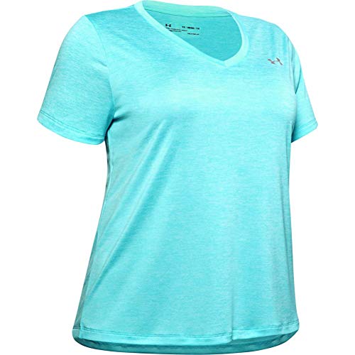 Image of Under Armour Plus Size Tech Solid Short Sleeve V-Neck