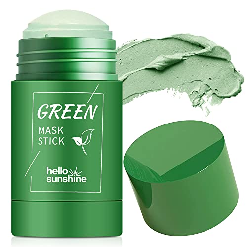 Hello Sunshine Green Tea Mask Stick For Face, Blackhead Remover With Green Tea Extract, Purifying, Deep Pore Cleansing, Moisturizing, Removes Blackheads For All Skin Types Men And Women (2 Pack) #TOP1