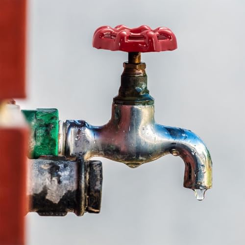 WeddHuis 2 Stück Metall Wasserrohr Ventil 6 x 6 mm Handrad Kugelhahn Eisen Wasserhahn Griff Blau Absperrventil Ersatz