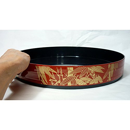 寿司 桶型尺2寸朱に竹 [34.8φその5