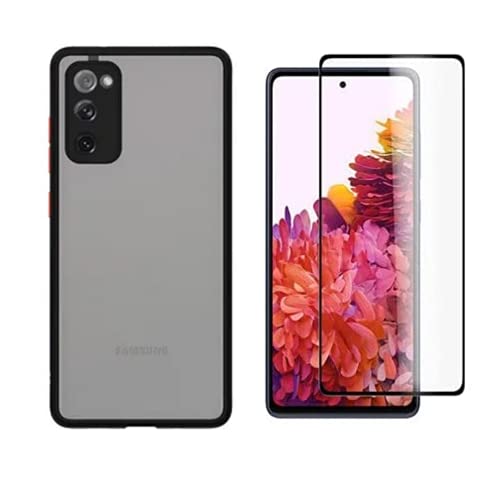 Capinha Translucida Preta S20fe + Película de Vidro 3D para Galaxy S20 Fe - (C7COMPANY)