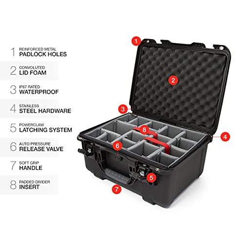 Nanuk 933 Waterproof Hard Case With Padded Dividers - Black #TOP5