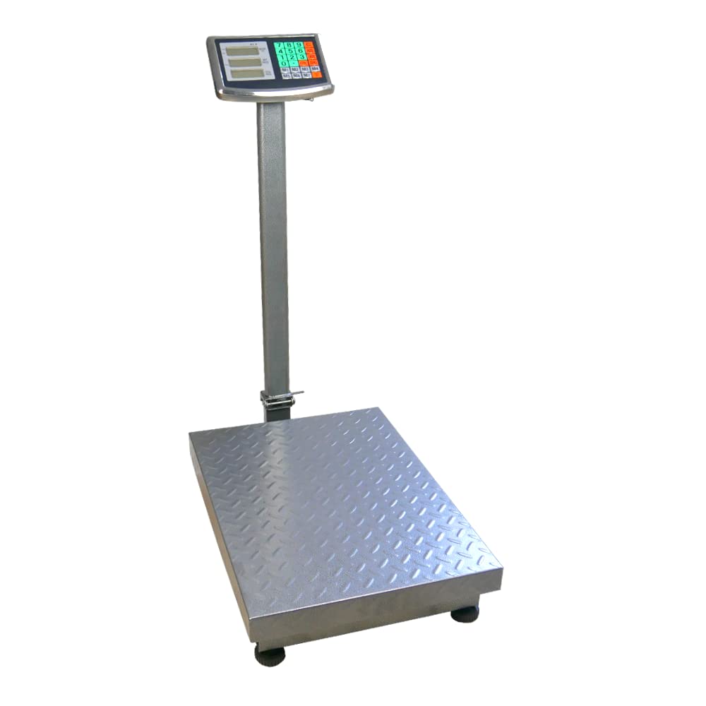 Báscula de Plataforma para Almacén, Capacidad de Carga de hasta 500 kg, Pantallas LCD, Precisión de +/- 200 g, Dimensiones de la Plataforma 60 x 45 cm, Operación Inalámbrica, HDWR wagPRO-P500