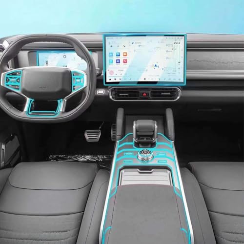 Película protectora de TPU para Jetour Traveller T2 2023-2024: protector interior transparente.