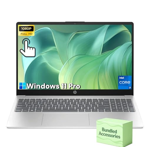 Image of HP 15.6 Touchscreen Laptop for Business - 15.6 inch FHD IPS Touchscreen • Intel 13th Gen Core i7 1355U • Intel Iris Xe Graphics • Windows 11 Pro • Copilot+ PC • Wi-Fi 6 • Bluetooth • 64GB RAM + 2TB SSD