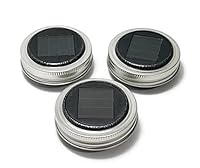 Algopix Similar Product 2 - SET of THREE Solar Lids For Mason Jar