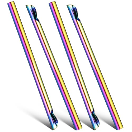 Homoyoyo 304�X�e�����X���X�g���[�X�^�[���[4�{�Z�b�g �ė��p�\�ȃ~���N�e�B�[�X�g���[ �X���[�W�[ �h�����N�p ���O�s�N�j�b�N��I�t�B�X