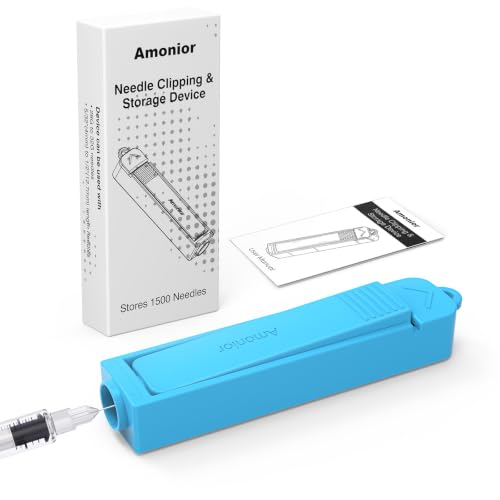 Sharps Containers for Home Use, Needle Clipper for Syringes, Compact