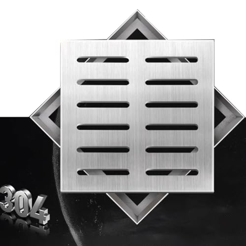 Plaque de drainage en acier inoxydable au design carré épuré pour aménagement extérieur - 2