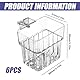 GOMETY 6 Stück Aquarium Pflanzenhalter, Hängend Pflanztopf Aquarium Acryl Transparent Cup Pflanzkorb Pflanzenständer für Aquarien für Fisch Tank Aquaponic Pflanzenkultur, Aquascape Dekorationen