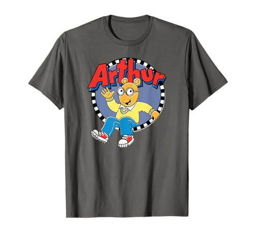 Arthur Non Distressed Arthur Waving Logo Cartoon T-Shirt