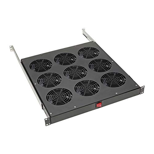Tripp Lite Fan Tray for 19In Racks, 9 120V Fans 576 CFM C14 Inlet 1URM