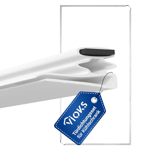 VIOKS Set Guarnizioni Porta Frigo - 2000x1000 Mm, Bianco, Spessore 23 Mm